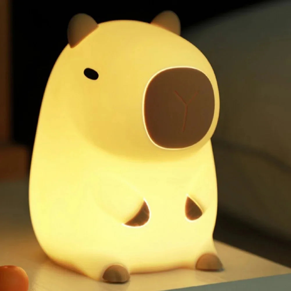 GGbingo Touch-Control Rechargeable Capybara LED Night Light