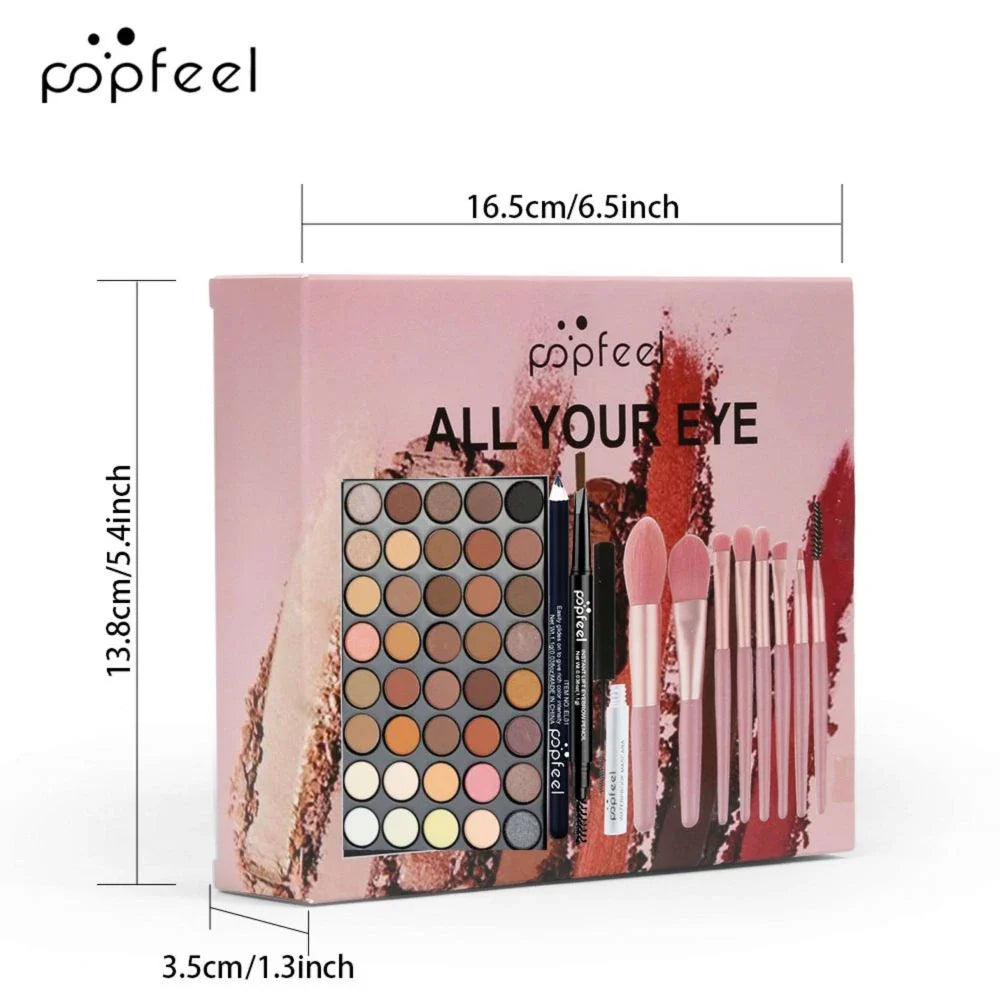 POPFEEL Eye Makeup Set with 40-Color Eyeshadow Palette