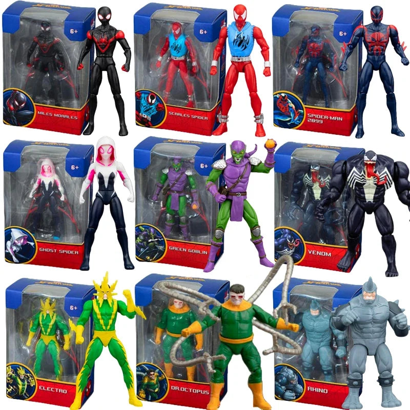 Poseable Superhero Villain Action Figure, 4 Inches