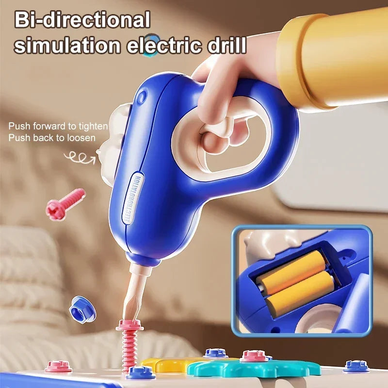Kids’ Pretend Tool Set with Battery Drill & Toolbox