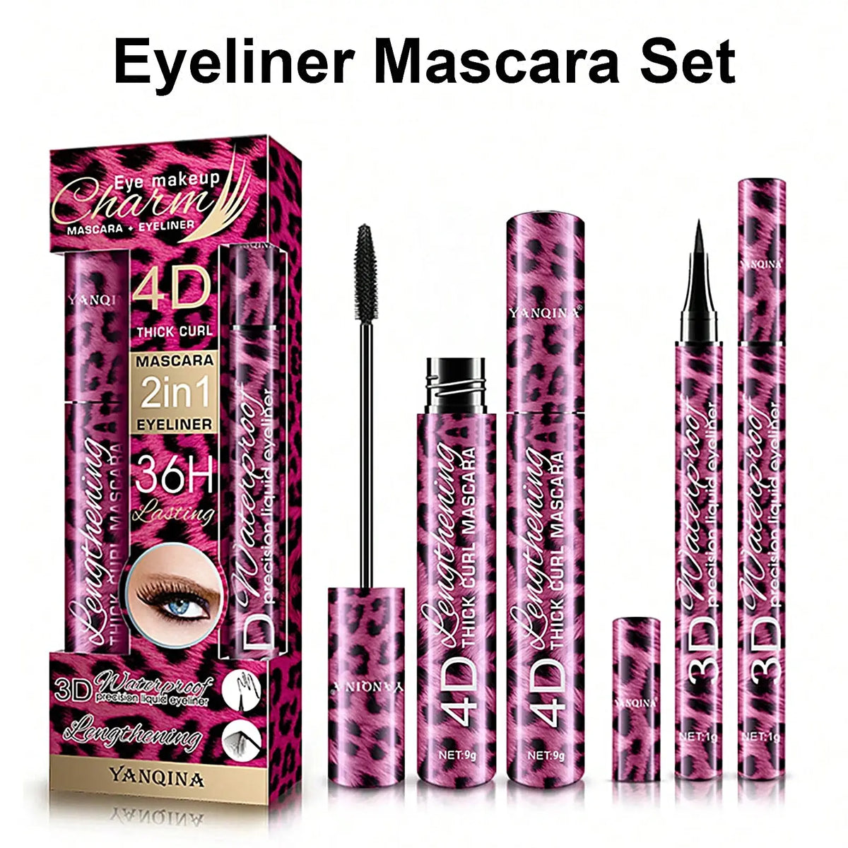 YANQINA Eyeliner and Mascara Set