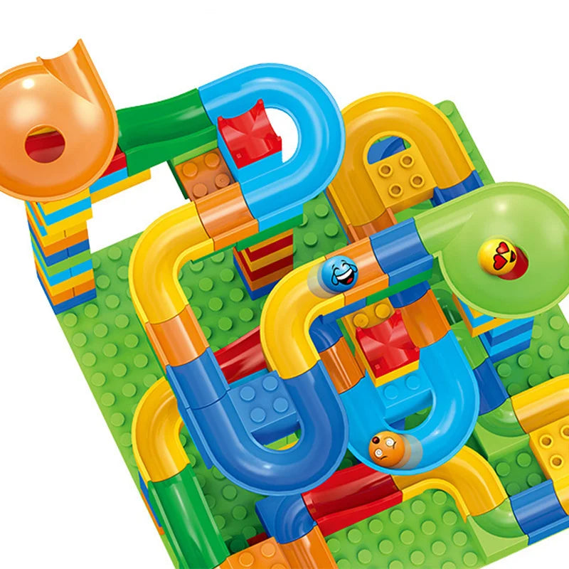 Kids' DIY Block Slide Building Set – Educational Toy
