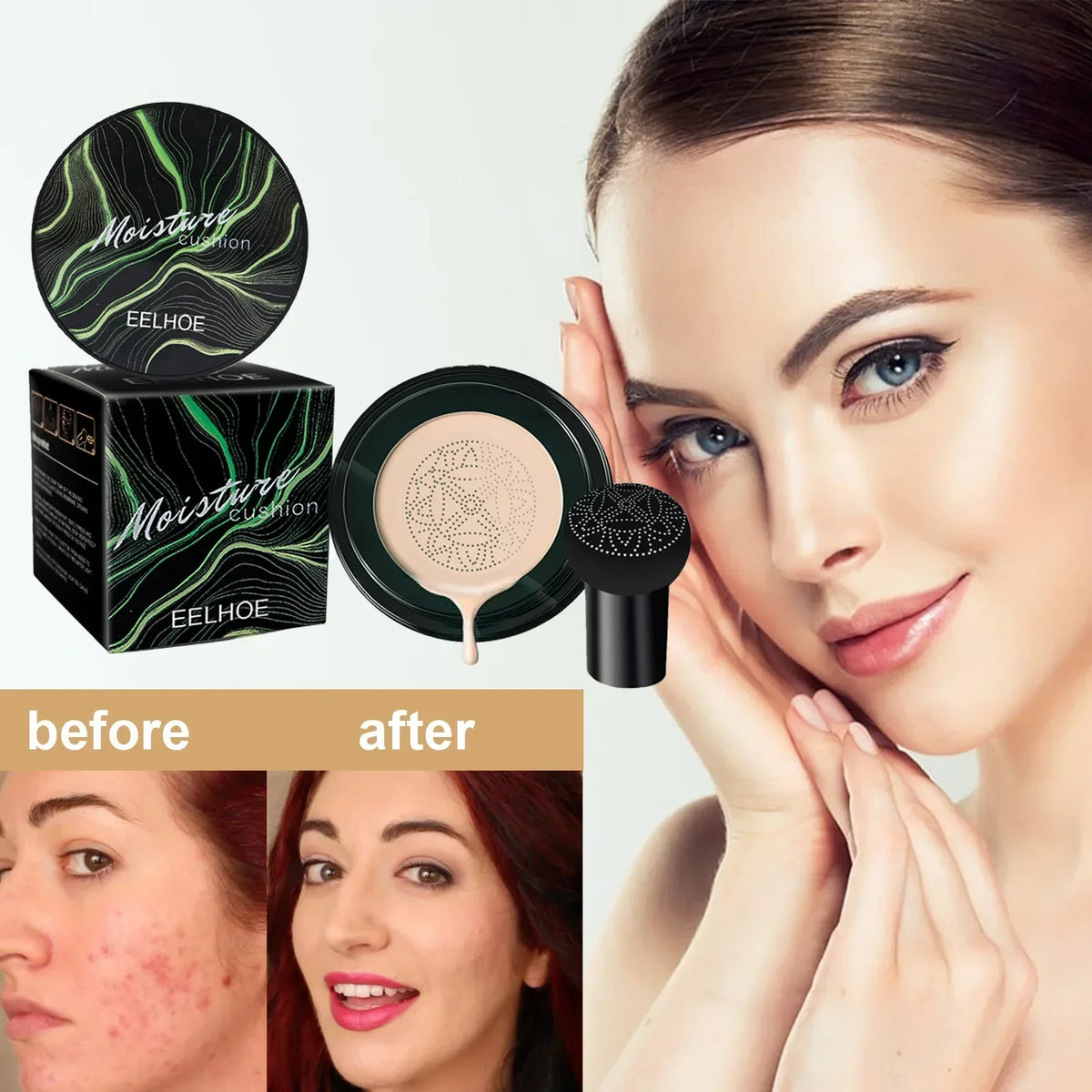 Air-Cushion CC Cream with Mushroom Applicator