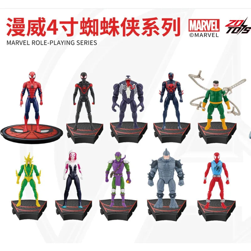 Poseable Superhero Villain Action Figure, 4 Inches