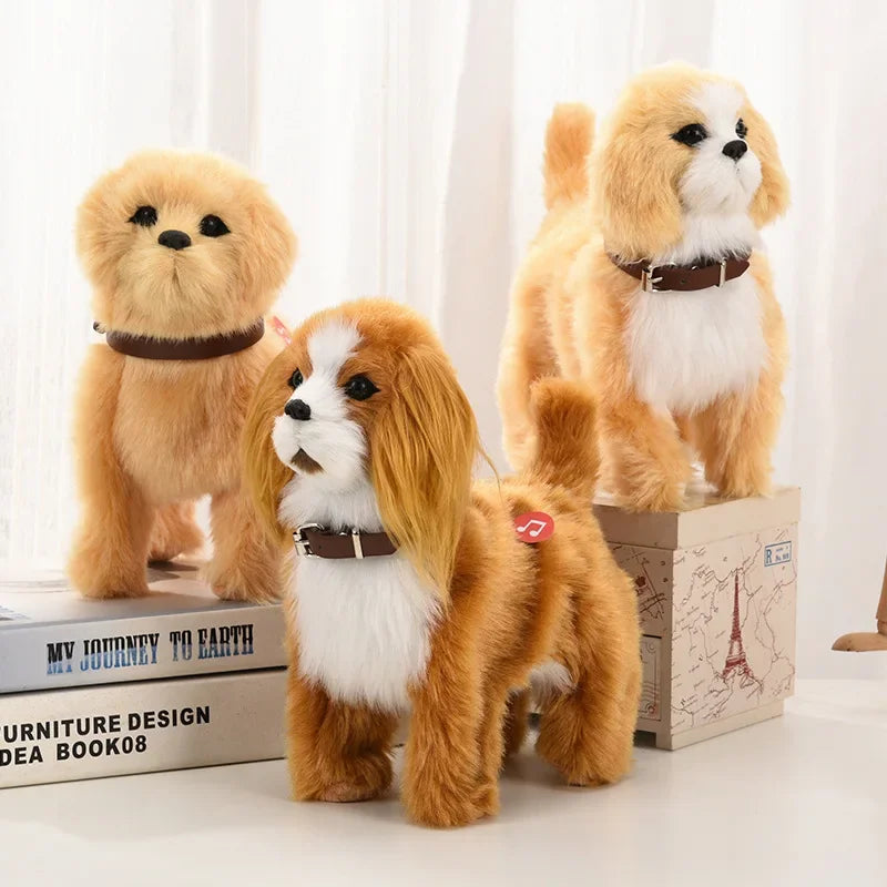 Interactive Walking Plush Dog with Music & Touch Control