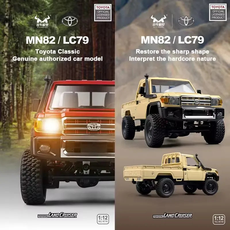 MN82 1:12 4WD RC Pickup Truck with LED Lights