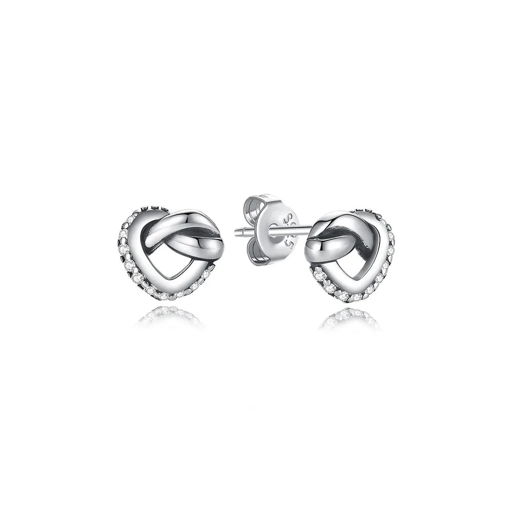 925 Sterling Silver Crown, Heart & Bee Earrings