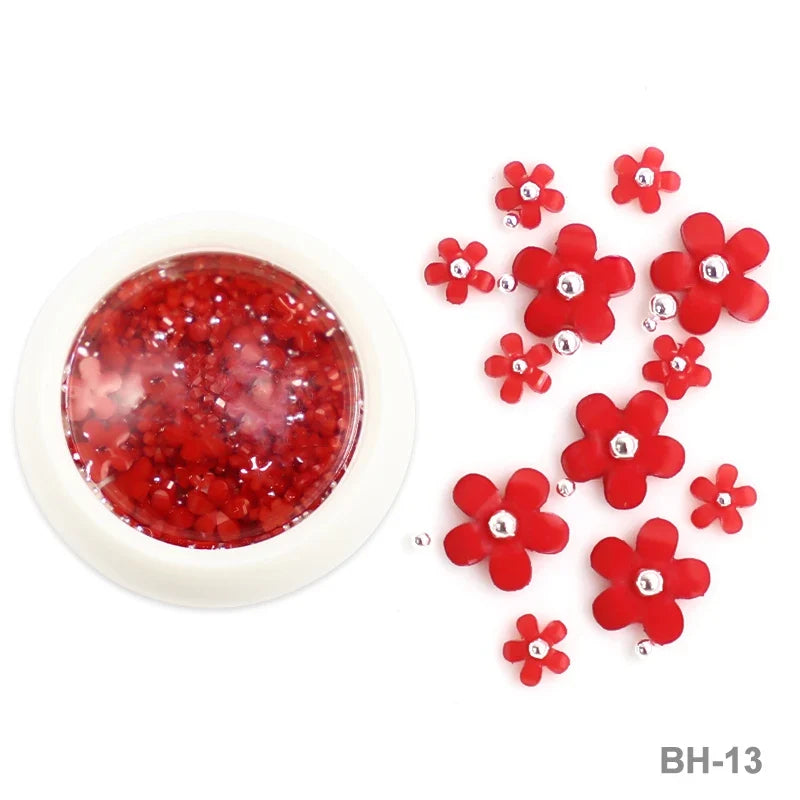 Acrylic Flower Nail Art Decorations, 5 g