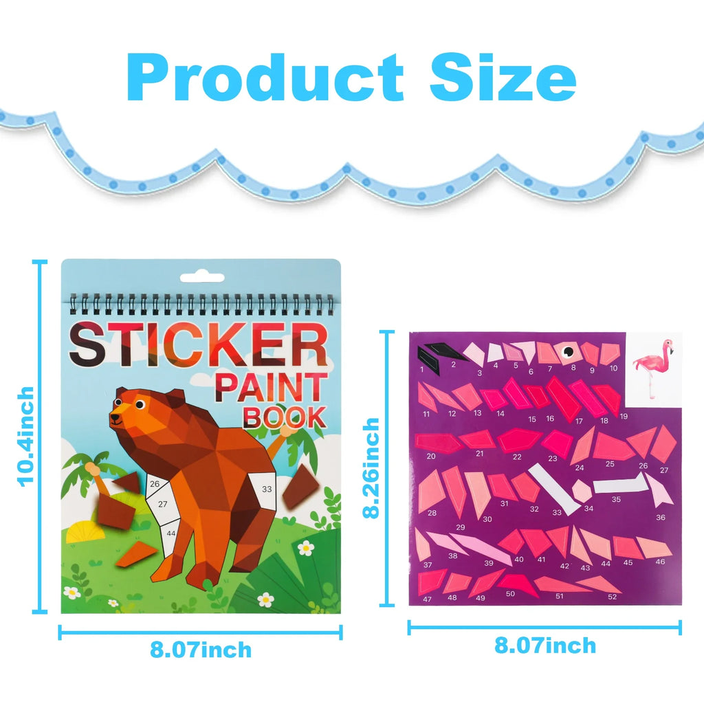 Sticker-by-Number Craft Book for Kids