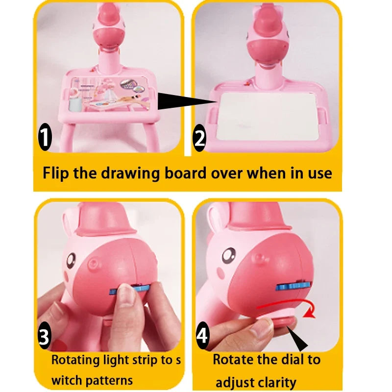 Kids’ LED Projector Drawing Table