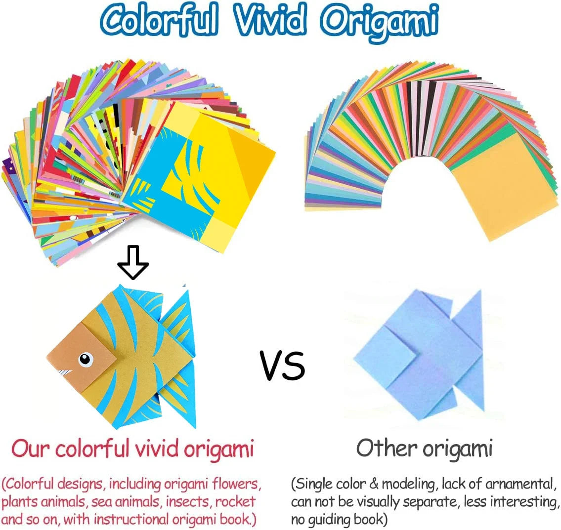 Kids’ Origami Paper Craft Kit, 30/96 Sheets