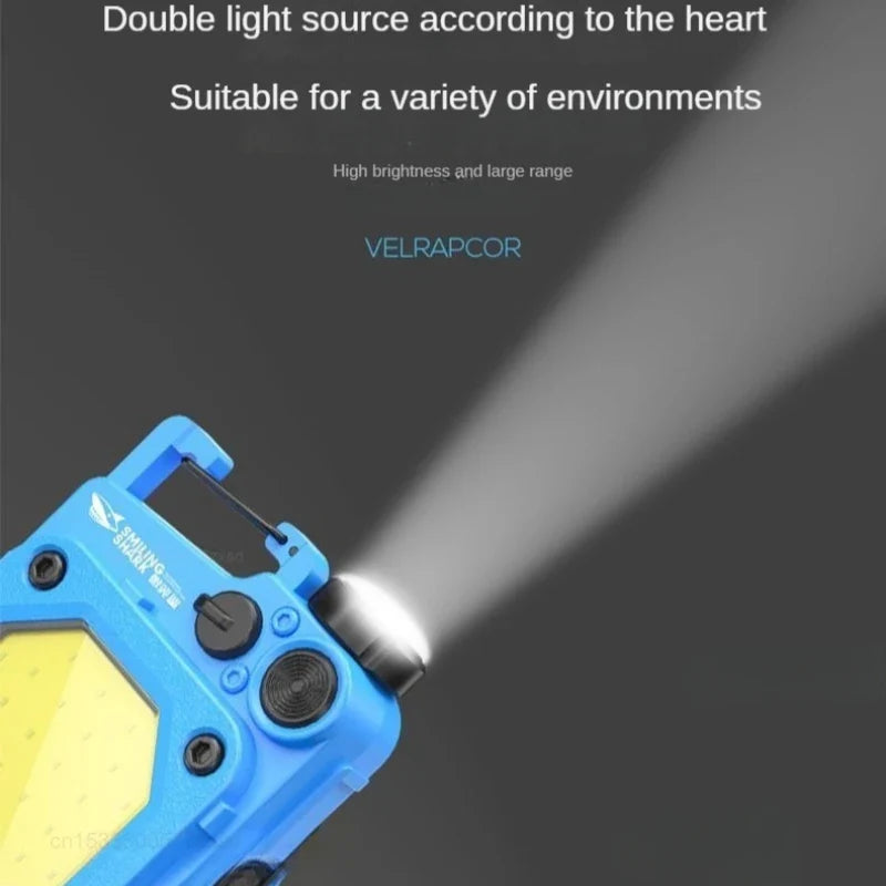 SMILING SHARK Magnetic Clip LED Running & Camping Light