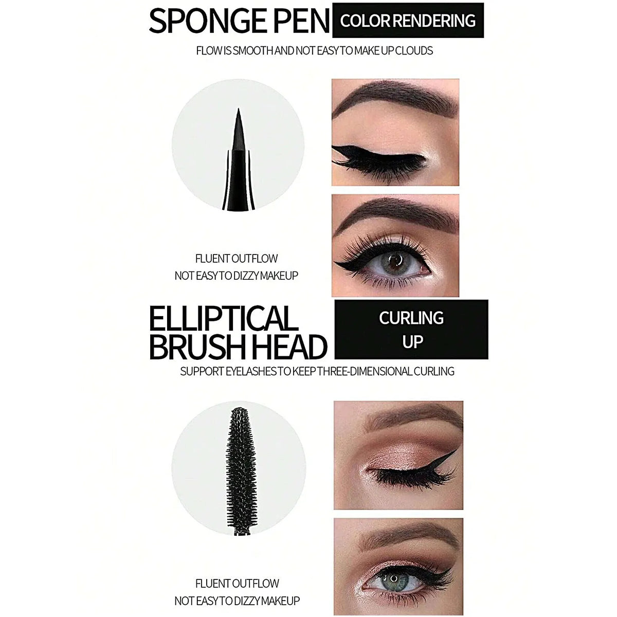 YANQINA Eyeliner and Mascara Set