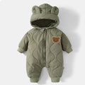 Baby Bear Hooded Winter Romper