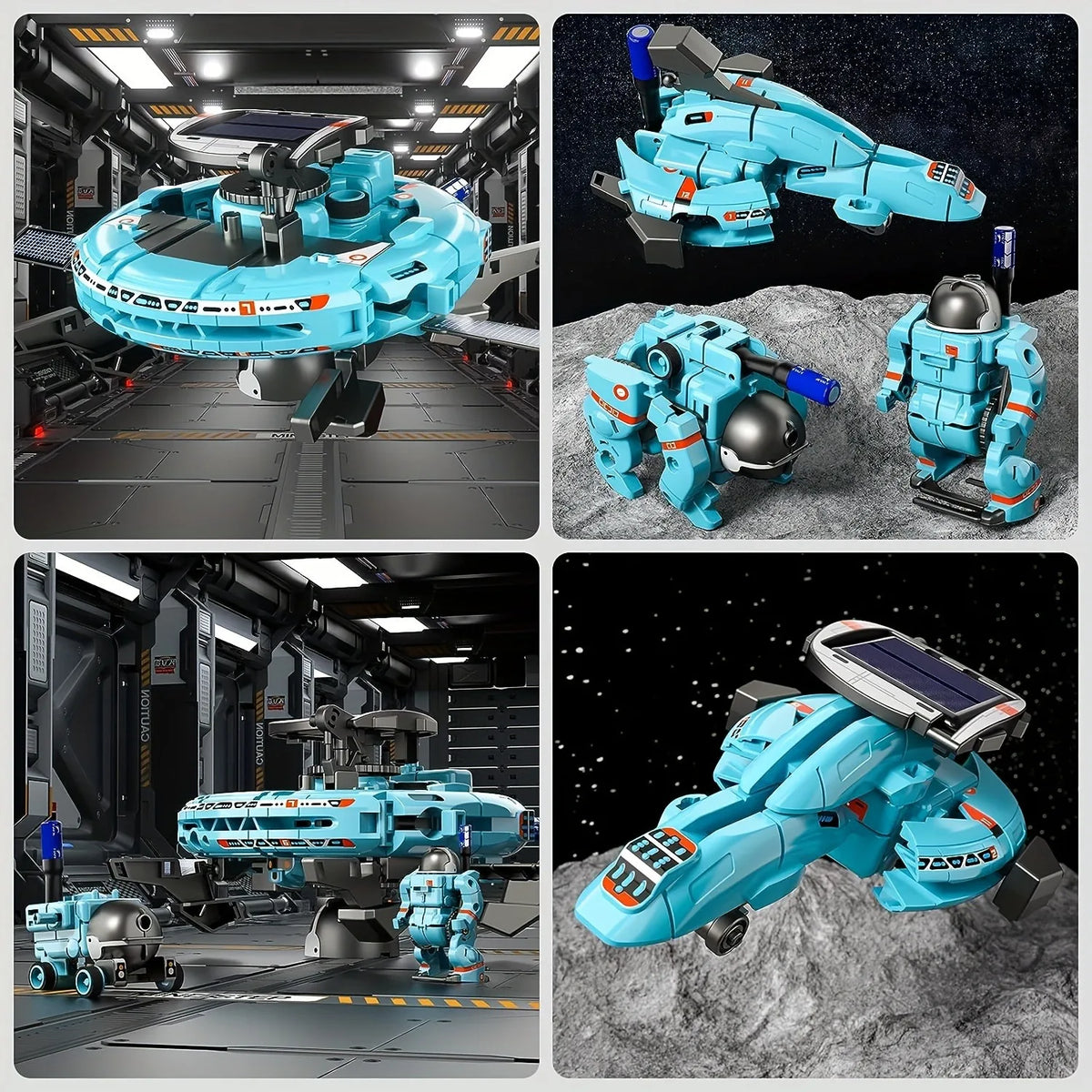 6-in-1 Solar-Powered STEM Robot Kit