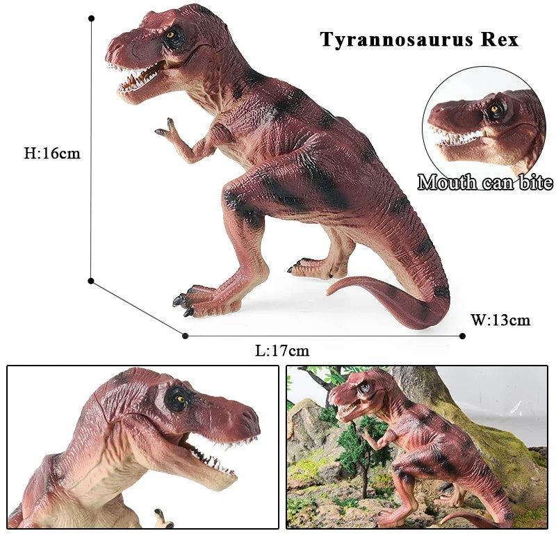 Oenux Jurassic Dinosaur Action Figure Set – 5 Pieces