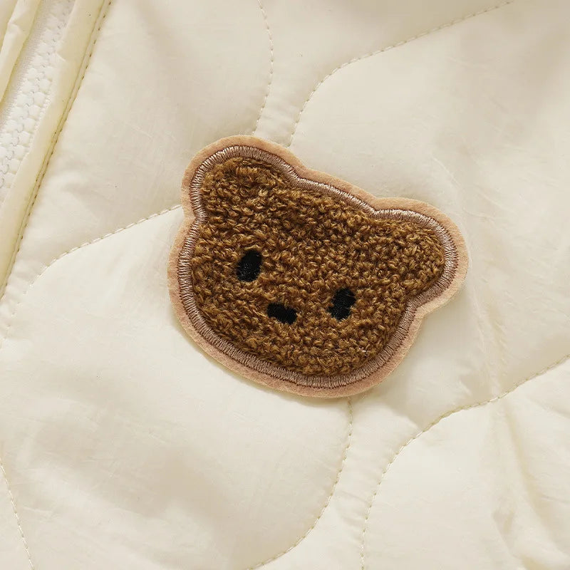 Baby Bear Hooded Winter Romper