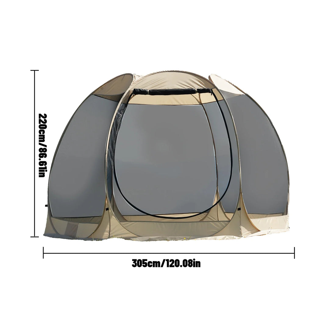 PAKICETUS 6–8-Person Portable Mosquito Screen House Tent