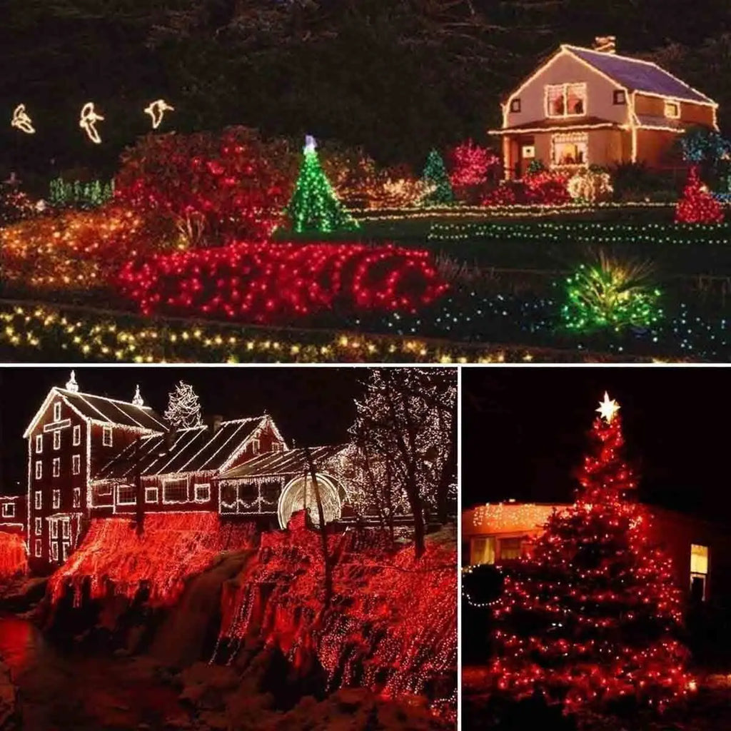 Solar LED Christmas String Lights | Multiple Lengths and Colors