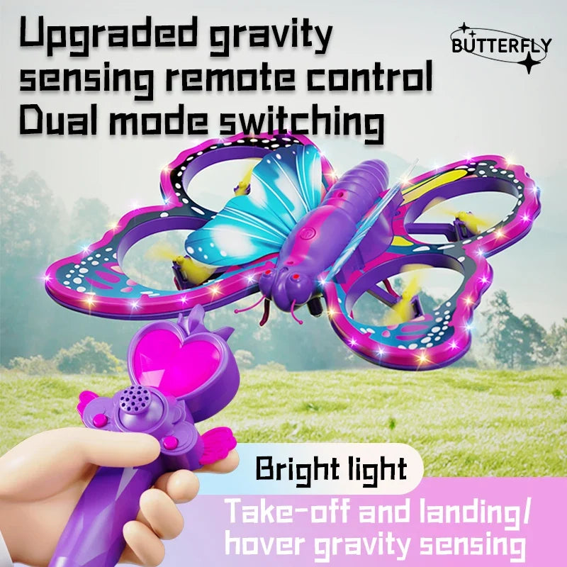 V40 Glitter Butterfly Mini Remote-Control Quadcopter Drone
