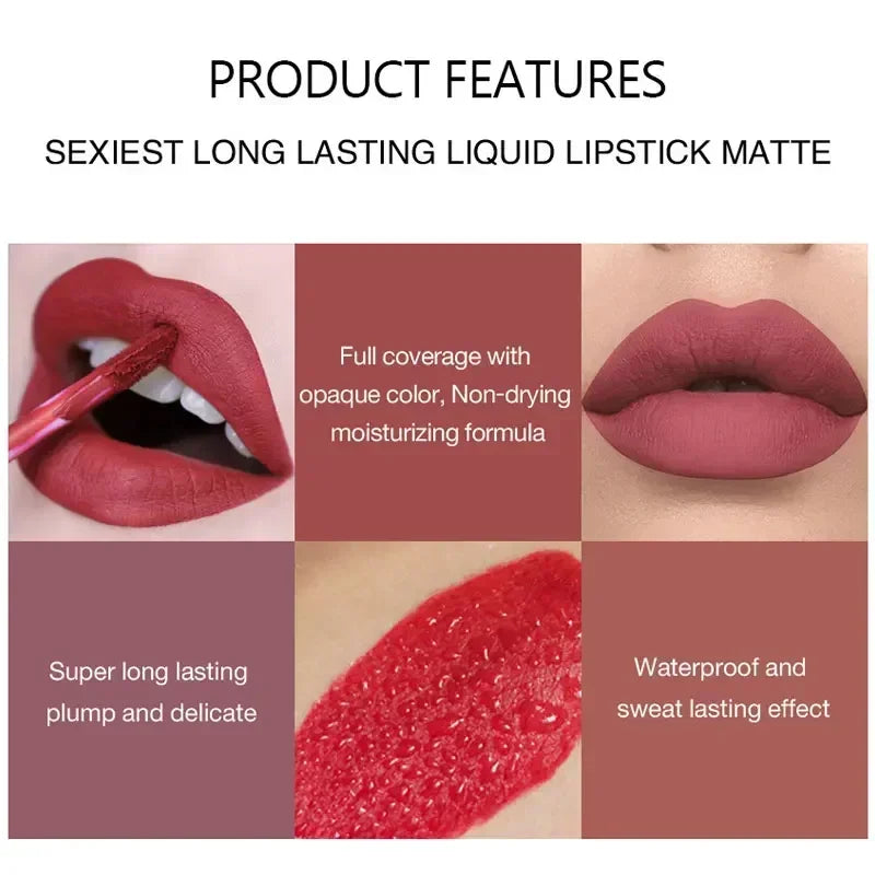 HANDAIYAN Matte Lipstick Set, 6 Pieces