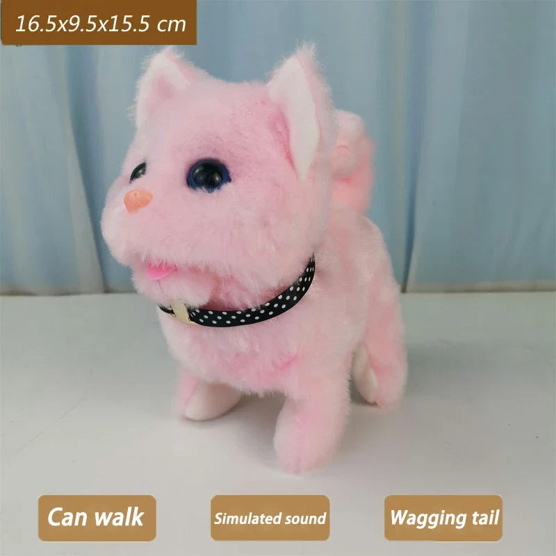 Interactive Walking & Meowing Plush Cat