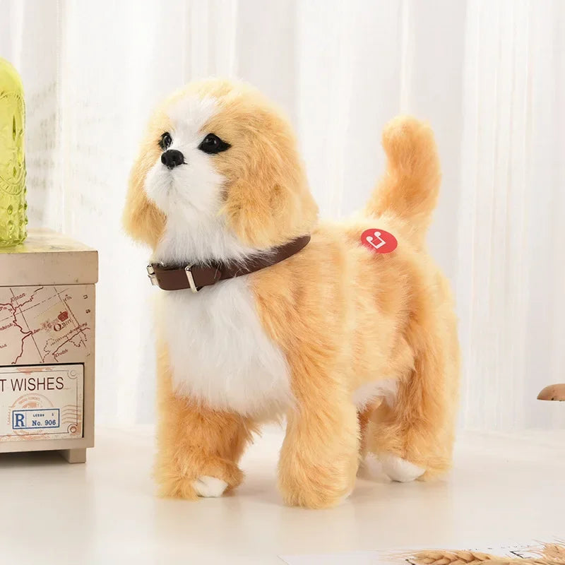 Interactive Walking Plush Dog with Music & Touch Control