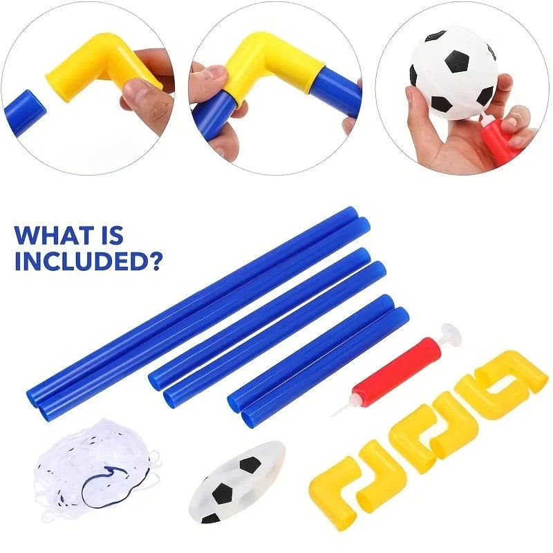 Portable Soccer Goal Set with Ball & Pump