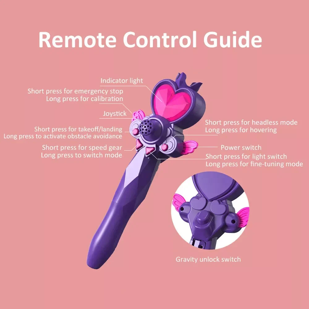 V40 Glitter Butterfly Mini Remote-Control Quadcopter Drone