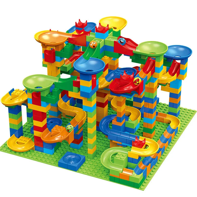 Kids' DIY Block Slide Building Set – Educational Toy