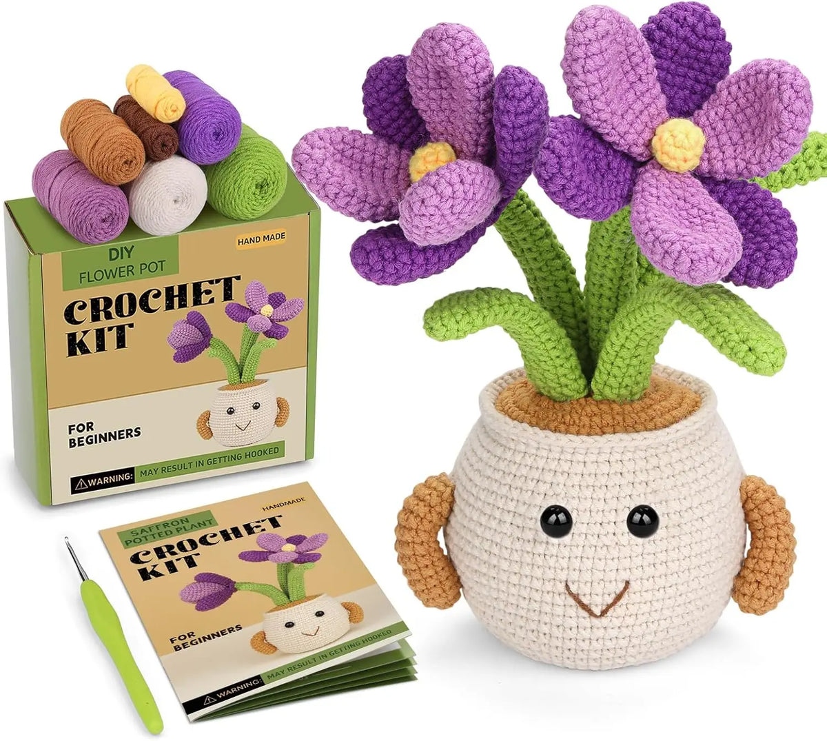MIUSIE Sunflower & Tulip Crochet Starter Kit