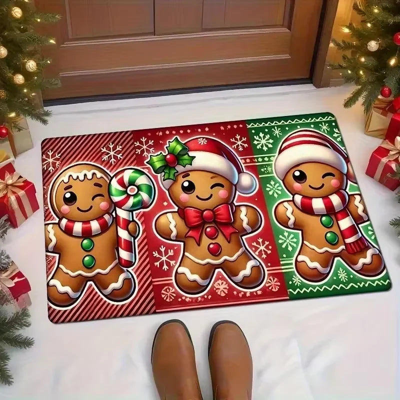 Gingerbread Man Christmas Doormat | Multiple Sizes