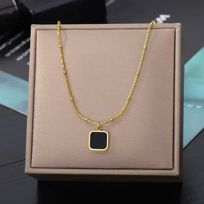 316L Stainless Steel Layered Heart Necklace