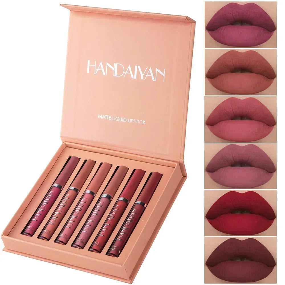 HANDAIYAN Matte Lipstick Set, 6 Pieces