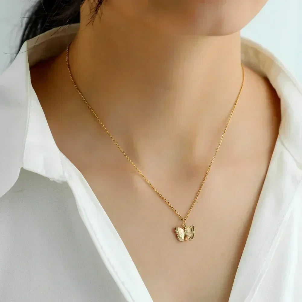 Square Pink Zircon Pendant Necklace