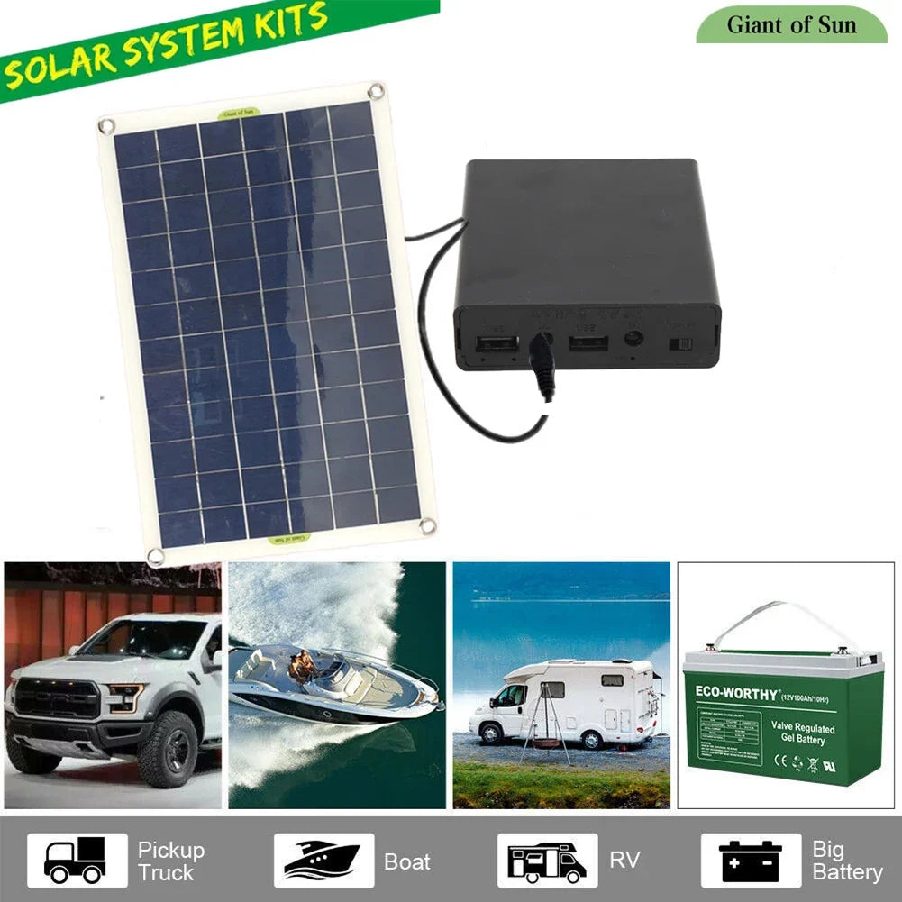 12V Low-Noise Solar Waterfall & Fountain Pump Kit