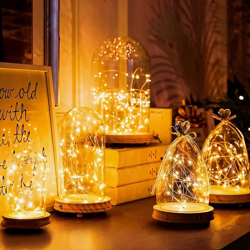 Solar-Powered Outdoor LED String Lights — 50–300 LEDs