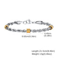 Men's Stainless Steel Rope-Style Chain Bracelet