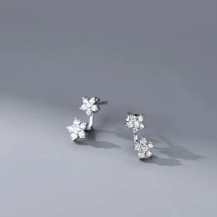 Three-Piece Floral Cartilage Earring Set