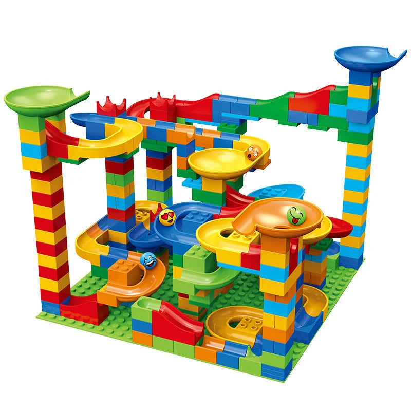 Kids' DIY Block Slide Building Set – Educational Toy