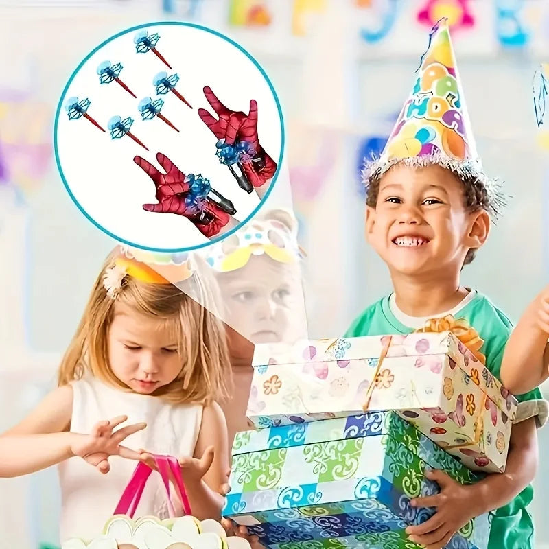 Superhero Spider Web Wrist Launcher Toy Set, 2-Pack