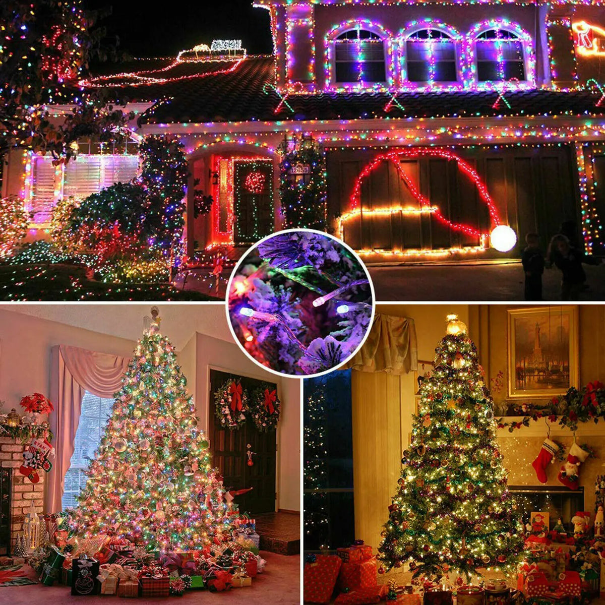 Solar LED Christmas String Lights | Multiple Lengths and Colors