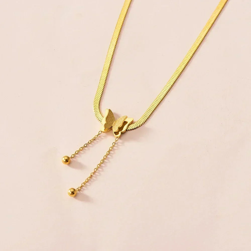 Square Pink Zircon Pendant Necklace