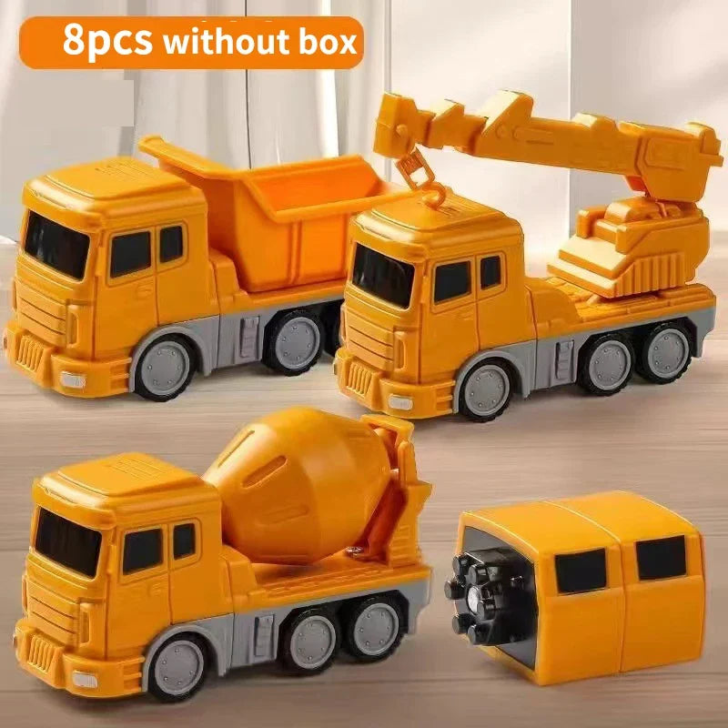 Magnetic Transforming Vehicle Building Toy