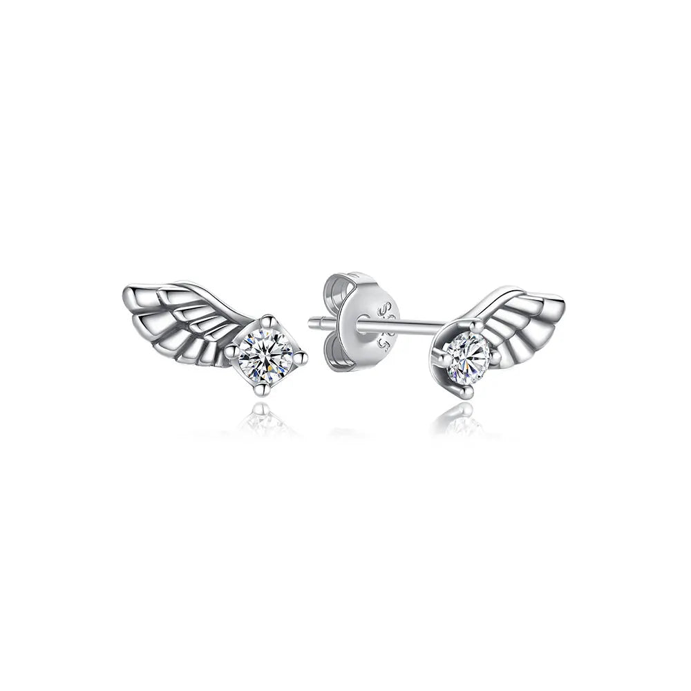 925 Sterling Silver Crown, Heart & Bee Earrings