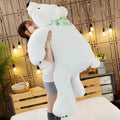 Giant Polar Bear Plush Pillow — 23.6–39.4 Inches