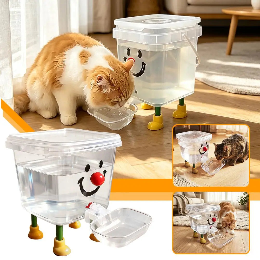 Pet Water Fountain Automatic Gravity Water Dispenser 3L Large Capacity Water Bowl for Cats Dogs Wireless Pet Drinker