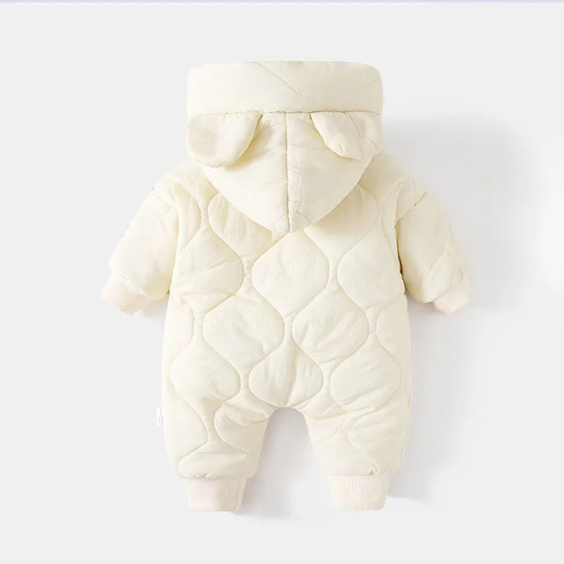 Baby Bear Hooded Winter Romper