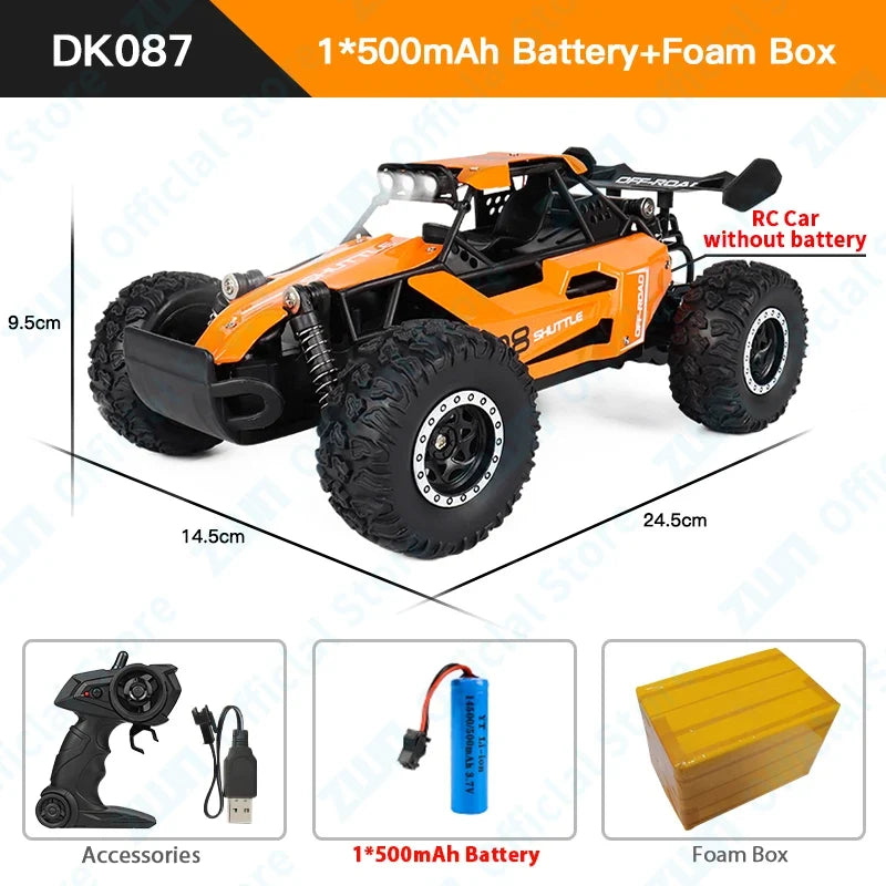 ZWN 2WD Off-Road RC Car with LED Light, 1:16/1:20