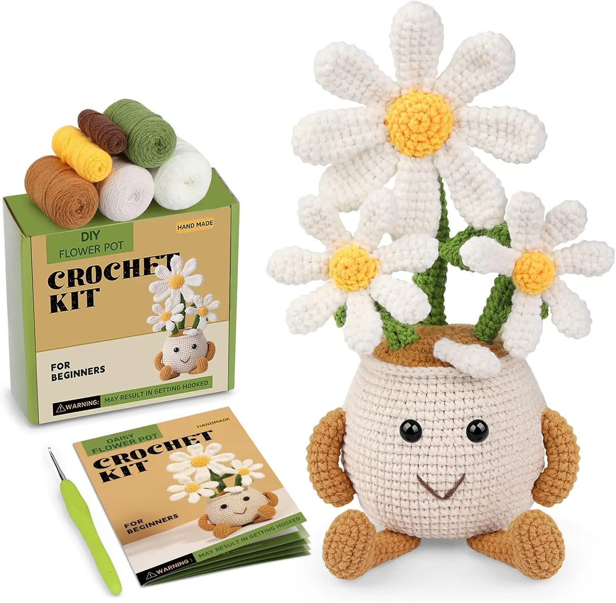 MIUSIE Sunflower & Tulip Crochet Starter Kit